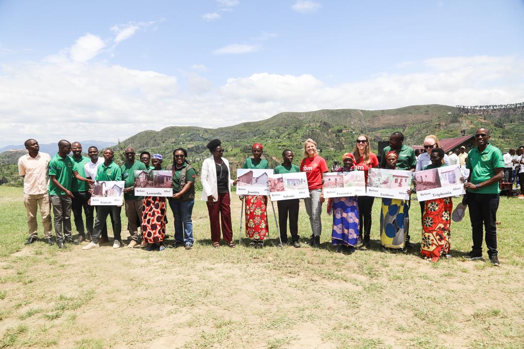 MarleenMasclee's tweet photo. Today, @trocaire #Rwanda has inaugurated 74 retrofitted houses in @KarongiDistr. Together with local leadership, @sciaf,@CBMuk, @DuterimbereO, @NUDOR_Rw and the climate committee of Gitesi Sector, 74 families have received a safe and dignified house to call home 💜 https://t.co/Ak7RK9qbBT