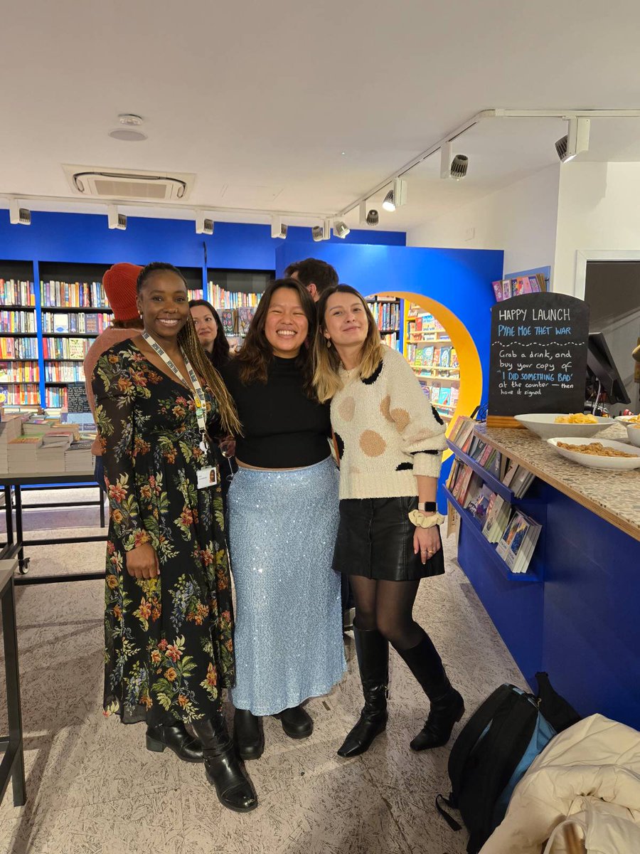 a launch event filled with so much love and joy, the highlight being <a href="/rufarofaithh/">Rufaro</a>'s absolutely *chef's kiss* questions! we were all yapping until the bookstore literally kicked us out! i am so happy and fortunate and grateful for all of these people 🥹🥰