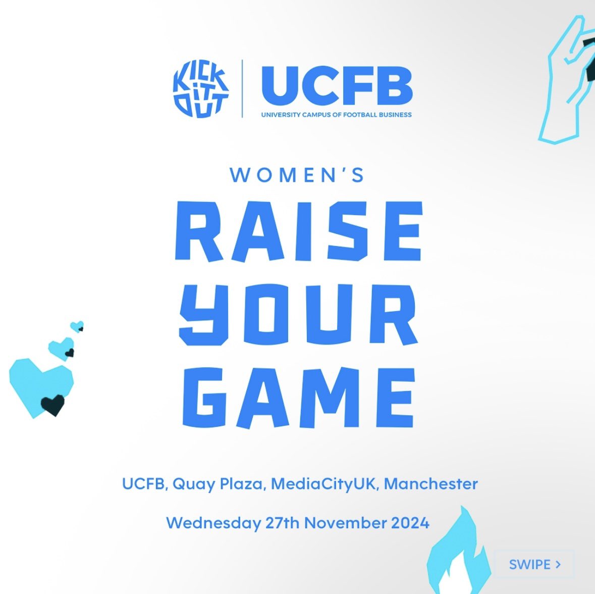 Shesaballer__'s tweet image. We’re super excited to be working with @kickitout at Women’s Raise Your Game ✨
Our Head, @Morgie_89 will be down to share insights about the women’s football industry, so come and meet us!
Applications open on the KIO website! 🤝
#shesaballer