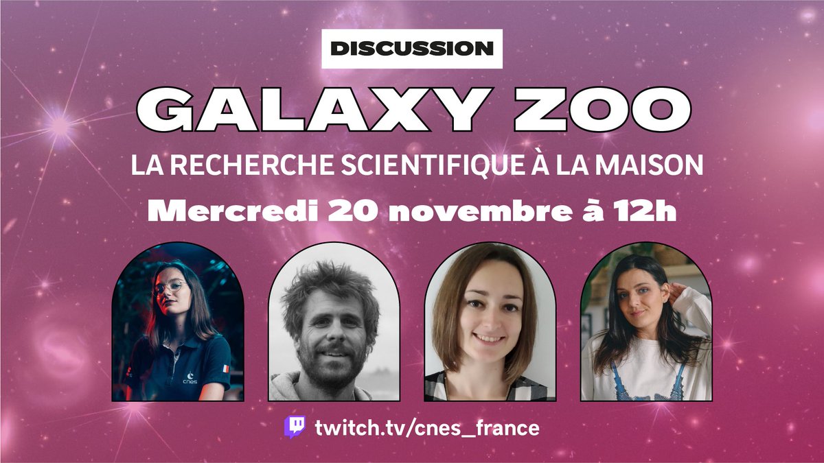 CNES (@cnes) on Twitter photo Mercredi prochain, on trie des galaxies avec <a href="/curiosiboite/">Marie Treibert</a> 🥸 (et vous pouvez le faire aussi 💡) On en profitera pour reparler de la mission <a href="/ESA_Euclid/">ESA's Euclid mission</a>, des images époustouflantes qu'elle fournit et du rôle de la France dans tout ça.
⏰ dès 12h sur twitch.tv/cnes_france Mercredi prochain, on trie des galaxies avec <a href="/curiosiboite/">Marie Treibert</a> 🥸 (et vous pouvez le faire aussi 💡) On en profitera pour reparler de la mission <a href="/ESA_Euclid/">ESA's Euclid mission</a>, des images époustouflantes qu'elle fournit et du rôle de la France dans tout ça.
⏰ dès 12h sur twitch.tv/cnes_france