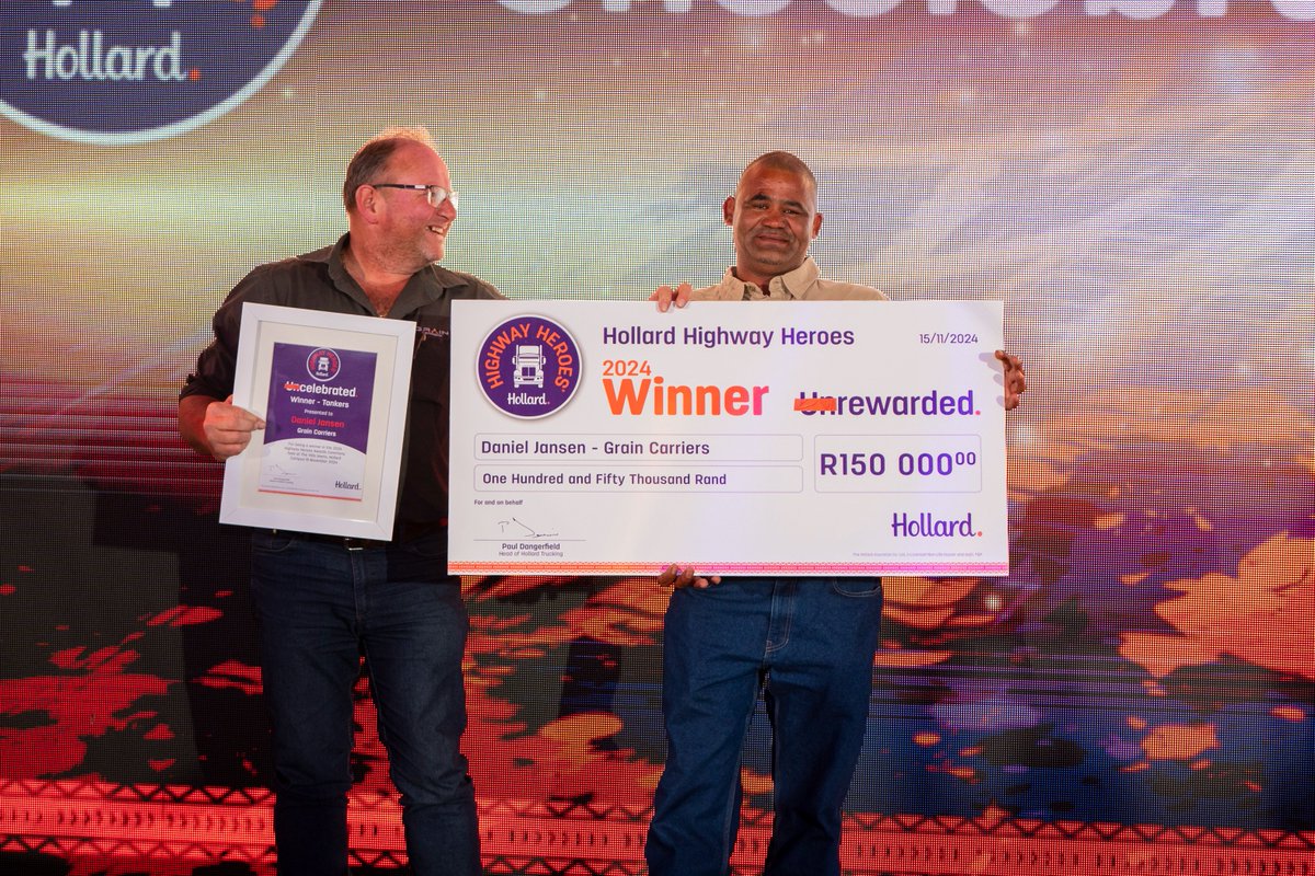 What a night! We came together, witnessed amazing moments, and celebrated our 2024 Highway Heroes. 
Responsible driving isn't just about winning awards; it's a way of life. Our drivers prioritise safety and truly deserve the big cash prizes! Congrats to our #HollardHighwayHeroes