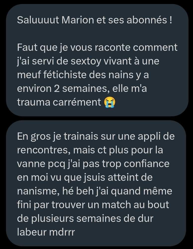 Thread anecdotes d'abonnés 

Est ce qu'on peut dire qu'il est tombé sur une NAINphomane ? 😭

(1/15)
