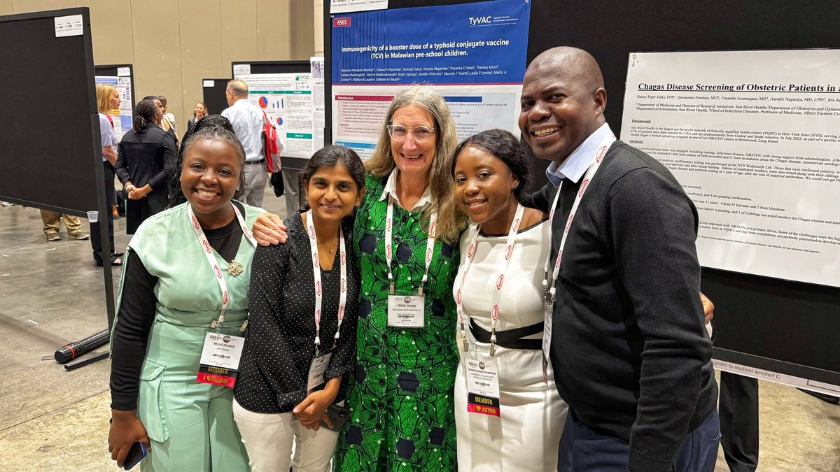 Nginache Nampota Nkomba (@nginachevn) on Twitter photo On day 2 at <a href="/ASTMH/">ASTMH</a> I got to share our data on one and two dose, as well as booster dose typhoid conjugate vaccine immunogenicity from Malawi. It was a great discussion.
#TakeOnTyphoid #TropMed24 <a href="/PriyaDPatel5/">Priyanka Patel</a> <a href="/OswardNyirenda/">Osward Nyirenda</a> <a href="/ttmalawi/">Terrie Taylor</a> On day 2 at <a href="/ASTMH/">ASTMH</a> I got to share our data on one and two dose, as well as booster dose typhoid conjugate vaccine immunogenicity from Malawi. It was a great discussion.
#TakeOnTyphoid #TropMed24 <a href="/PriyaDPatel5/">Priyanka Patel</a> <a href="/OswardNyirenda/">Osward Nyirenda</a> <a href="/ttmalawi/">Terrie Taylor</a>