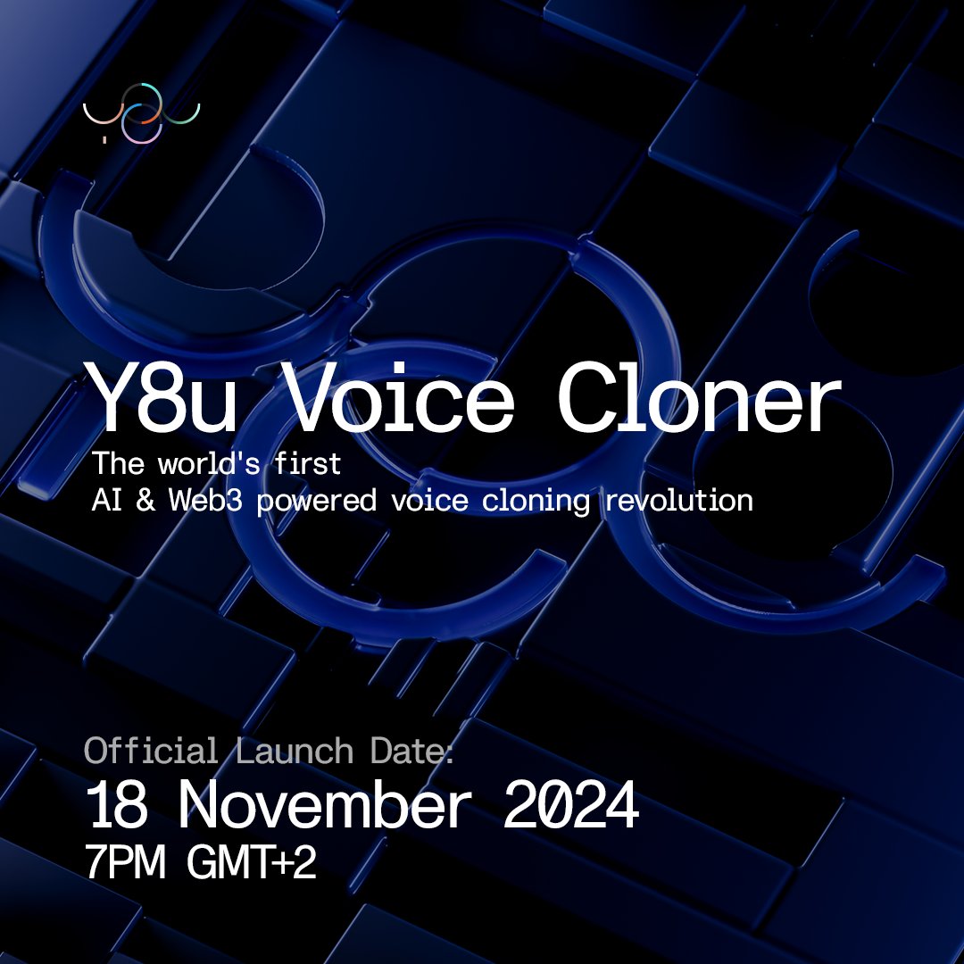 Mark your calendars! 

Y8U Product Launch: 18 November 2024.

Your Voice, Your Legacy, Preserved Forever. 

Are you ready to unlock the infinity within you?