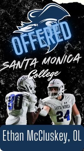 ethan (@ethanmccluske) on Twitter photo After a great phone call with <a href="/scox9356/">SK Cox</a> I’m blessed to announce i’ve received an offer from Santa Monica College!! #AGTG
<a href="/IronwoodFball/">Ironwood Eagles Football</a> <a href="/CoachStillings/">Tony Stillings</a> After a great phone call with <a href="/scox9356/">SK Cox</a> I’m blessed to announce i’ve received an offer from Santa Monica College!! #AGTG
<a href="/IronwoodFball/">Ironwood Eagles Football</a> <a href="/CoachStillings/">Tony Stillings</a>