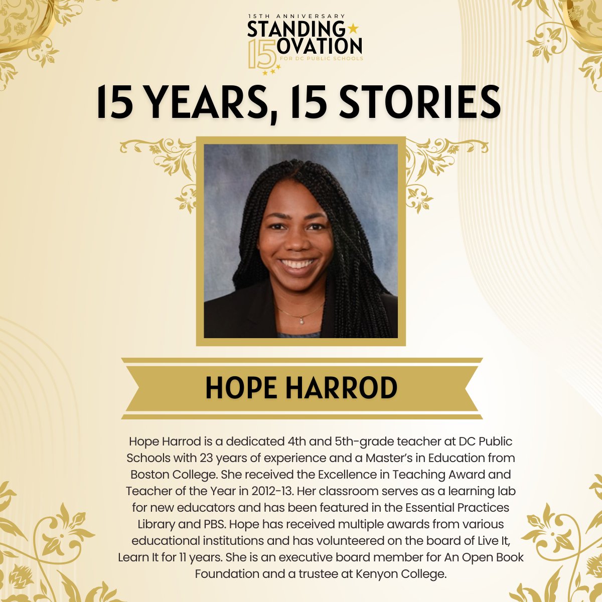 DCEdFund's tweet image. 15 Years, 15 Stories ✨ | Week 2
As we continue celebrating 15 years of Standing Ovation, we’re thrilled to recognize three incredible leaders who have made a lasting impact within DCPS:

These three changemakers embody the visionary leadership that continues to propel DCPS…