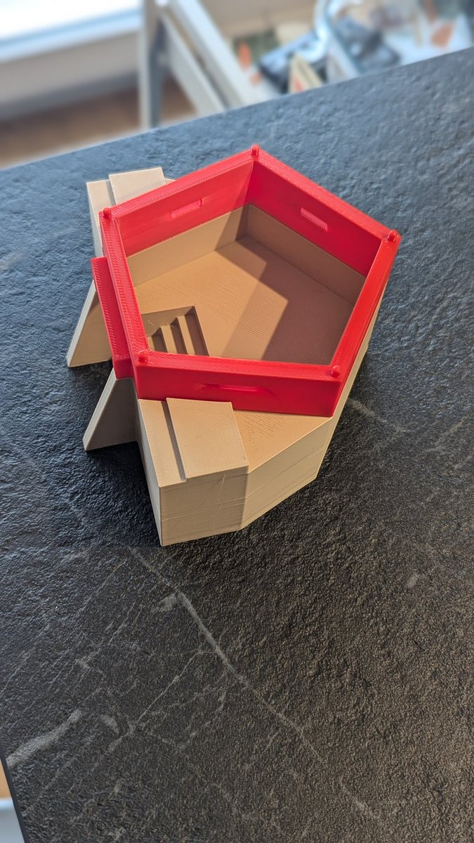 korhyl's tweet photo. Today test-printed the bunker tile I'm designing as expansion for the official trench terrain set of #trenchcrusade campaign

Volumes are good now it's time for the  details https://t.co/E691rp5rUV