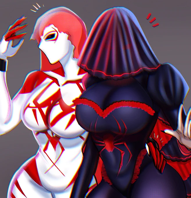 Double mommy Spider-Vamp belong to #Spidersona #Oc #SpiderManAcrossTheSpiderVerse #ATSV