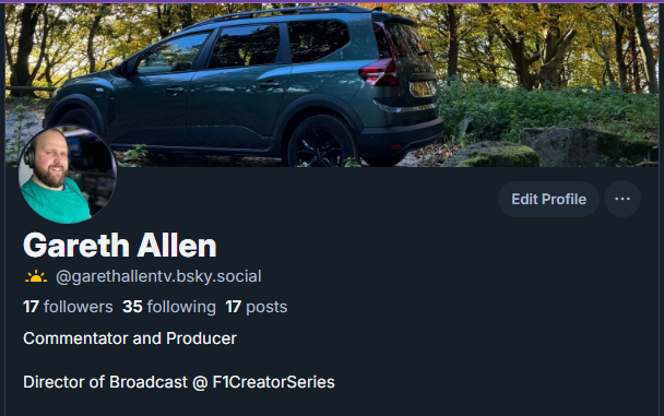Profile picture update to start a new chapter

p.s. if you want adding to the F1 game starter pack over there give me a nudge