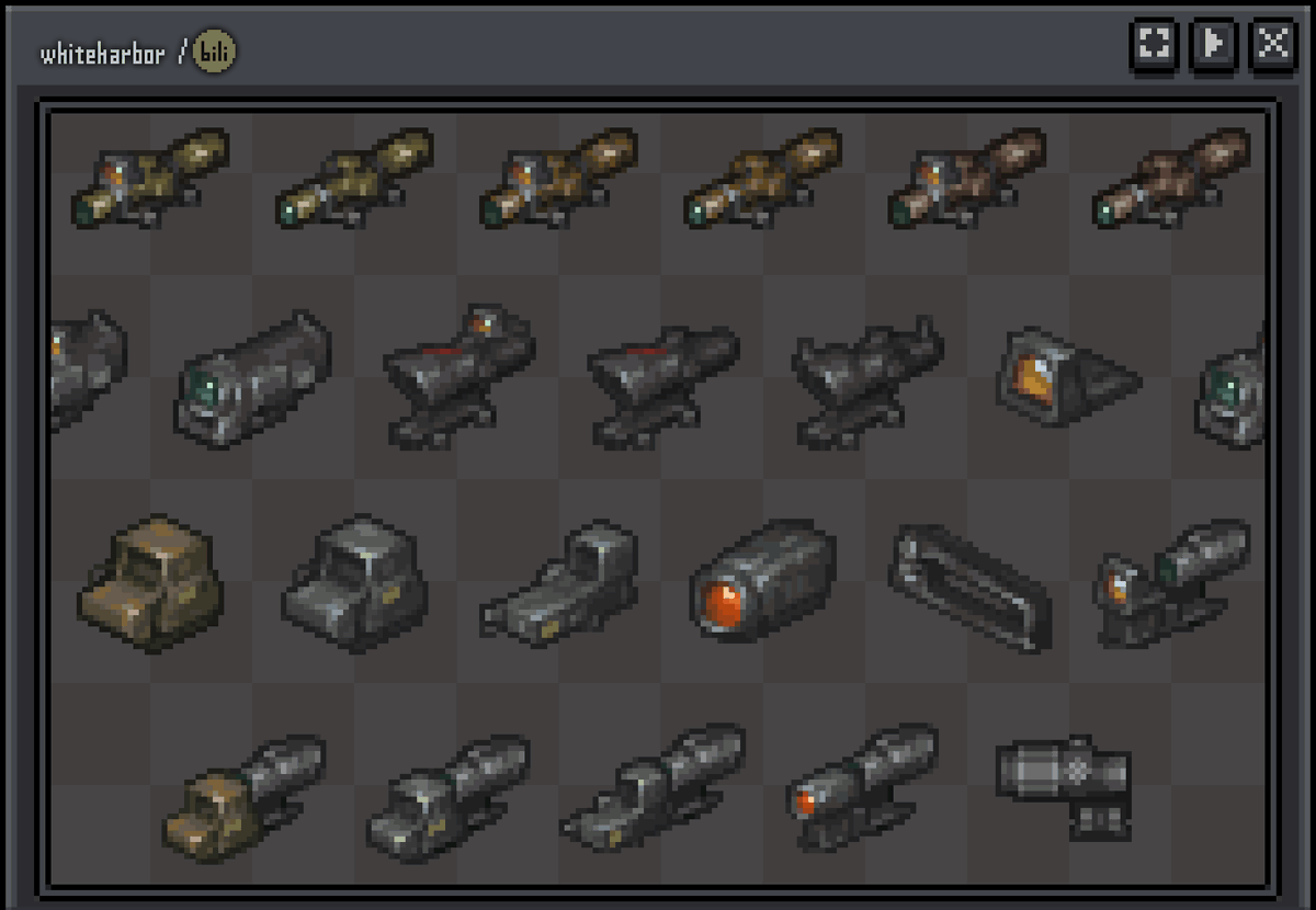 scope icons🔭for wasteland travelers
#Pixelart
#ドット絵
