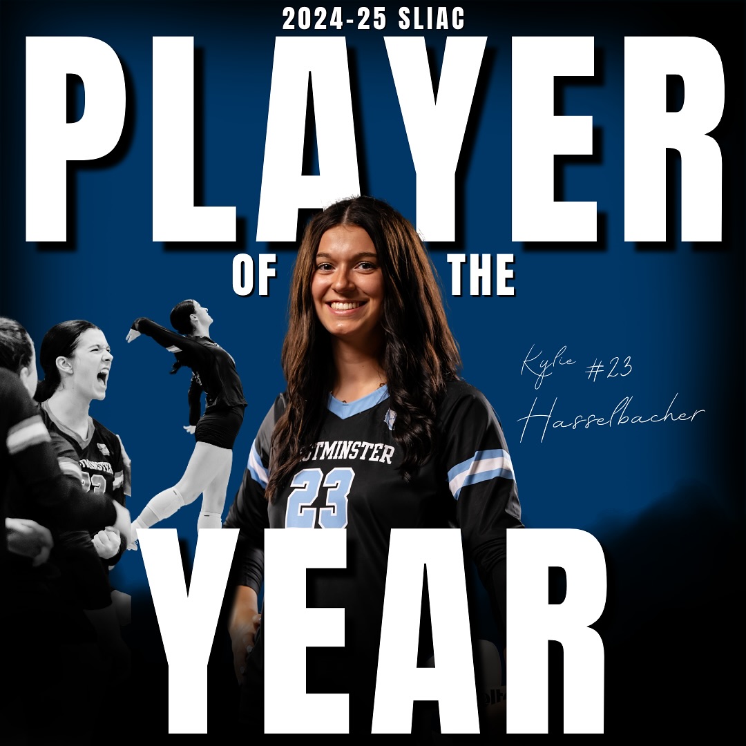 WC_BlueJays's tweet photo. HUGE CONGRATS to our Westminster Women’s Volleyball team! 
SLIAC’s Player of the Year: Kylie Hasselbacher✅
SLIAC’s Coach of the Year: Dalton Tucker✅
SLIAC’s Team Sportsmanship✅
Cheer them on in the semifinals TOMORROW at 4 PM in Greenville, Illinois! https://t.co/134eKAby6W