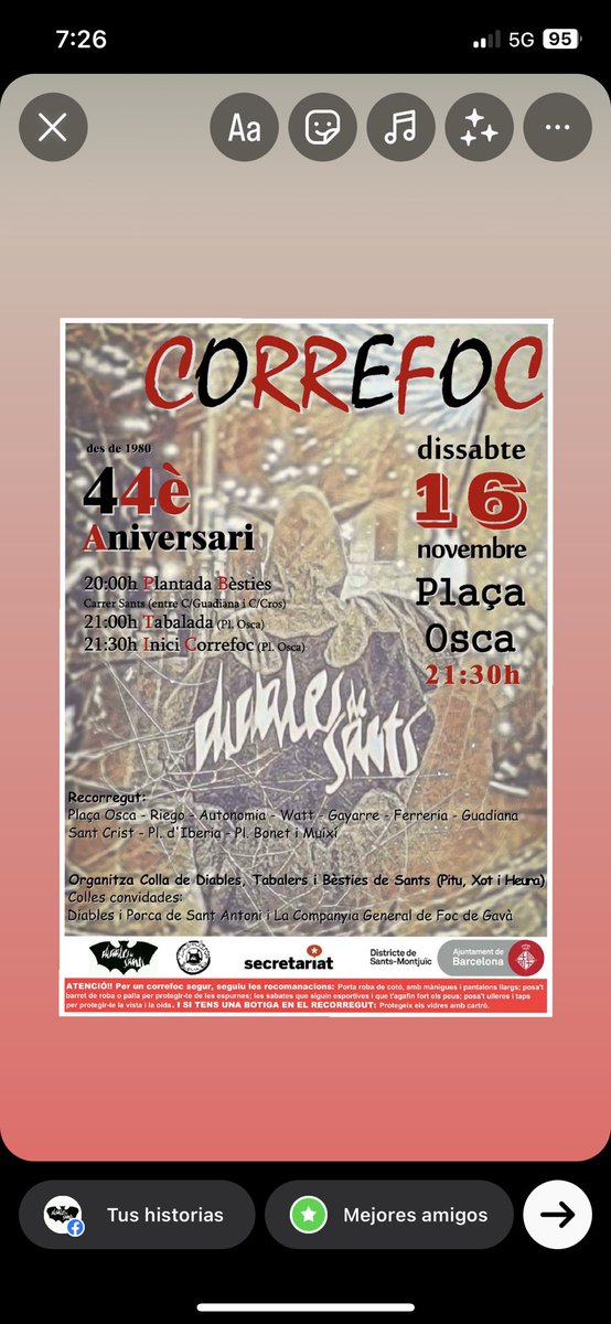 Diables, Tabalers i Bèsties de Sants tweet media