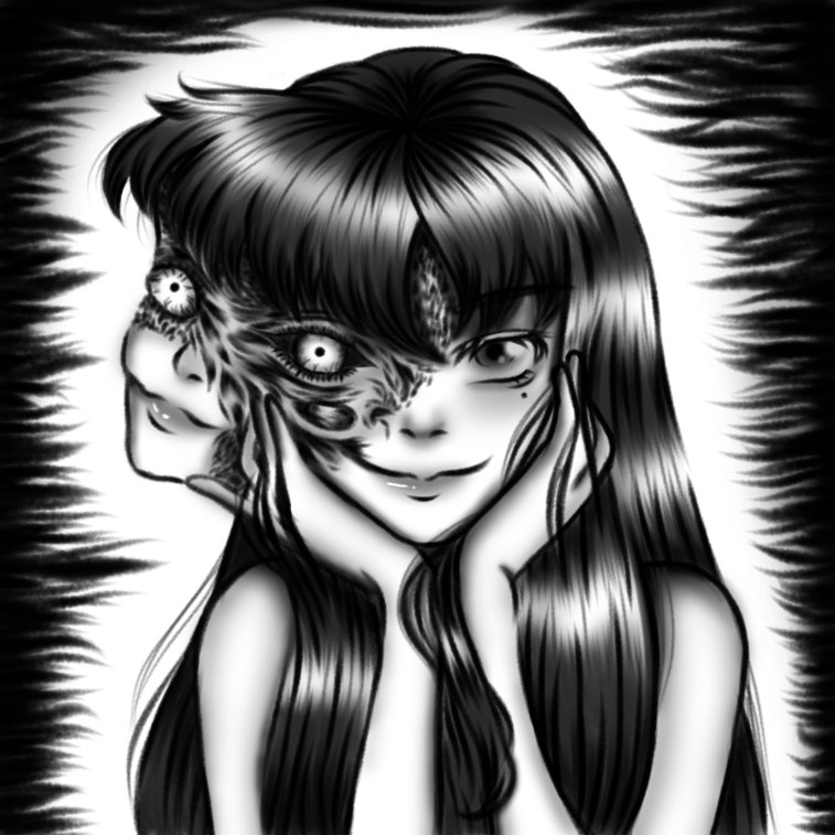 Ally_InReality's tweet photo. Finally done with the editing of timelapse! Here's my fanart of Junji Ito's Tomie

#tomie #tomiejunjiito #digitalart #ibispaintx #arttimelapse https://t.co/8xudPDE5Od