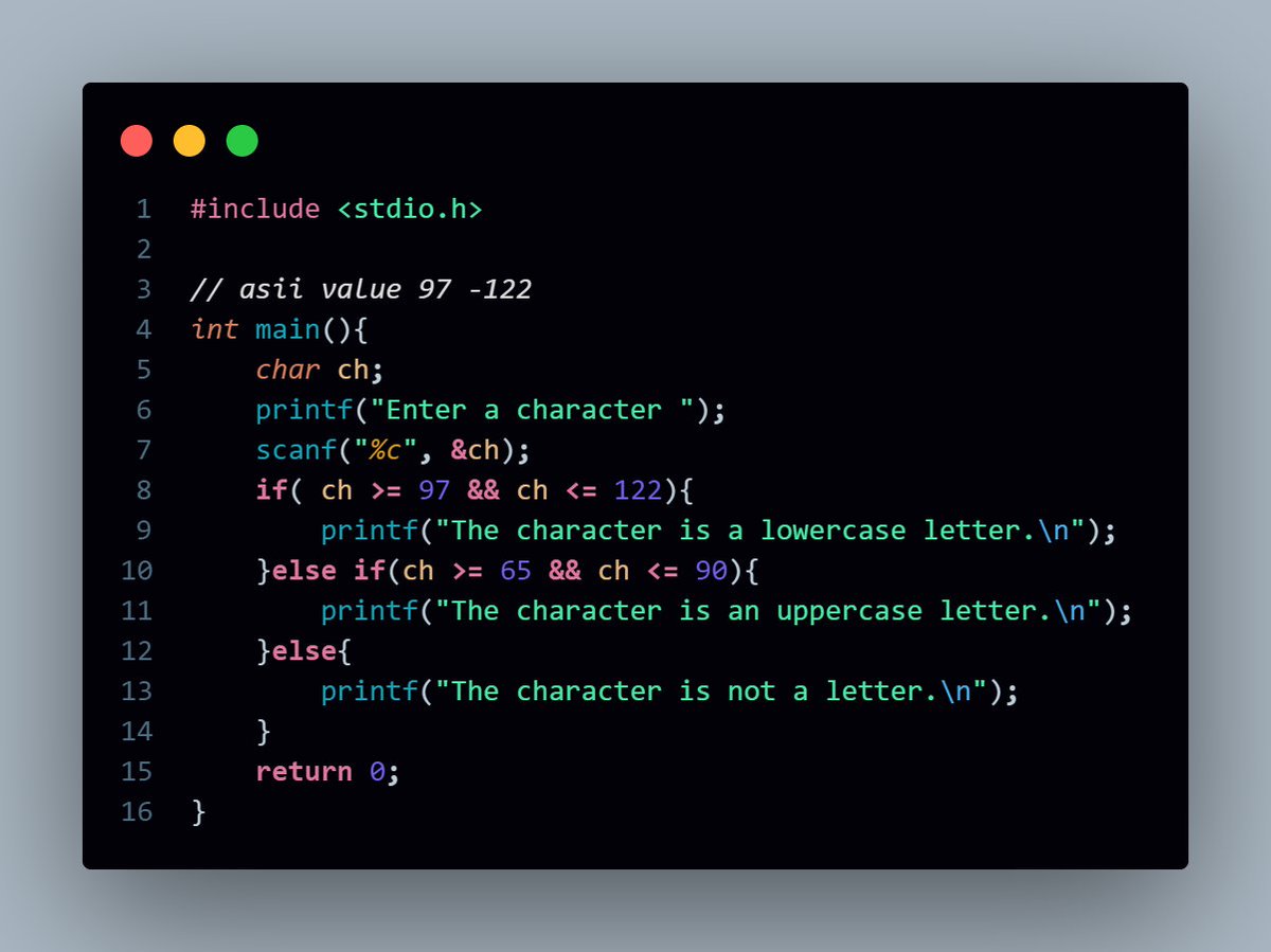 BBluedv's tweet image. 📝 Progress in C:

Completed Chapter 3:Covered Conditional Instructions, Relational Operators, and Operator Precedence
Finished all practice questions ✅

No math was harmed today! 😅
#100DaysOfCode #CLanguage #CodingJourney #StudyGrind #ProgressUpdate #CONNECT
