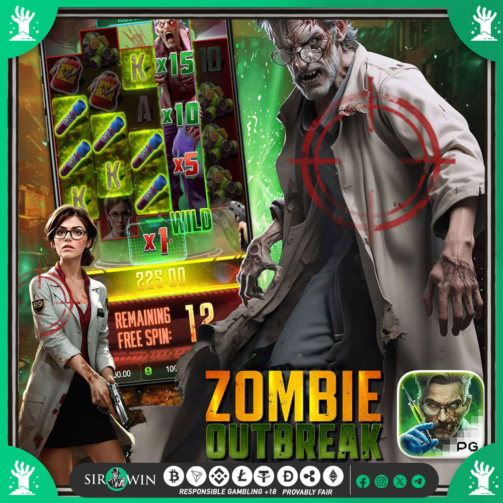 sirwindotcom's tweet photo. 🧟‍♂️ Prepare for a Thrilling Outbreak with Sirwin! 🧟‍♀️

The zombie apocalypse is here, and so is your chance to survive with massive wins! 🧪 

📌Play Zombie Outbreak and dive into a game where every spin could bring you closer to epic rewards🔥

With spine-chilling visuals and exciting bonuses, the thrill never ends! 💀

💥Plus, bring your friends along for the ride! 

🚩With Sirwin’s Friend Bonus, you both win when they join and play: Double the fun, double the rewards! 💸

Join now and face the zombie outbreak at Sirwin! 

Are you brave enough to cash in on this frightful adventure? Good Luck then 🤑

♦️ https://t.co/JP604W6F0N ♦️

#CryptoCasino #BitcoinCasino #SirWinCasino #OnlineCasino #BlockchainGaming #ProvablyFair #VPNFriendly #NoKYC