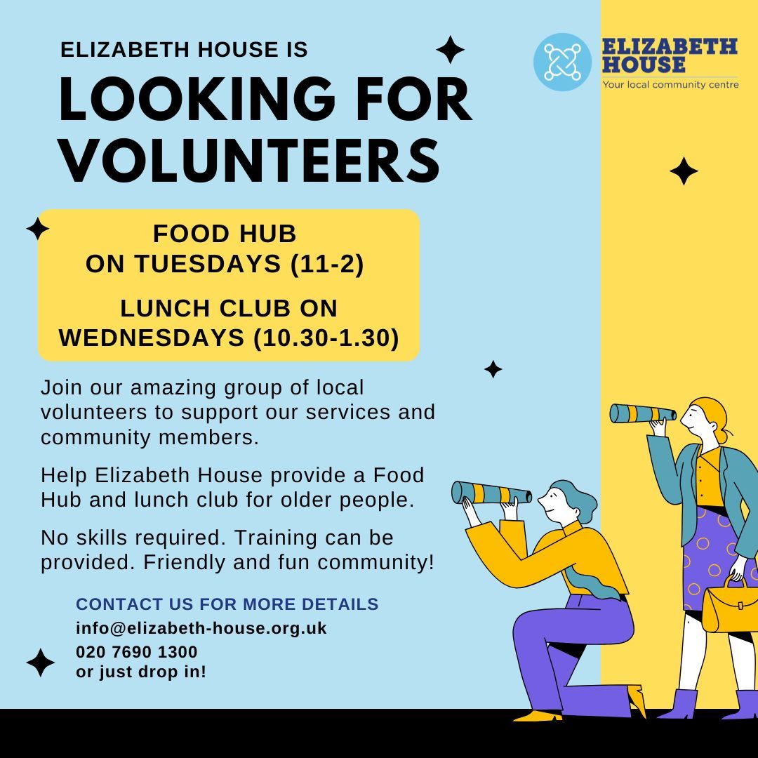 We are looking for new members to join our volunteer team!

Can you spare a 2 to 3 hours a week (or more)?
Looking to meet other people in the local area and to support others?

Contact us ☝️  to discuss these opportunities.

#VolunteerWithUs #Community <a href="/VCIslington/">Volunteer Islington</a>