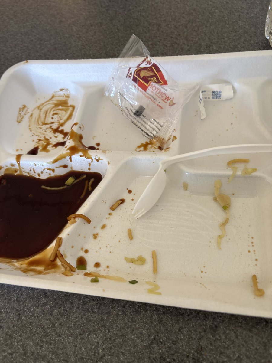 Chinese food 100% devoured 👏