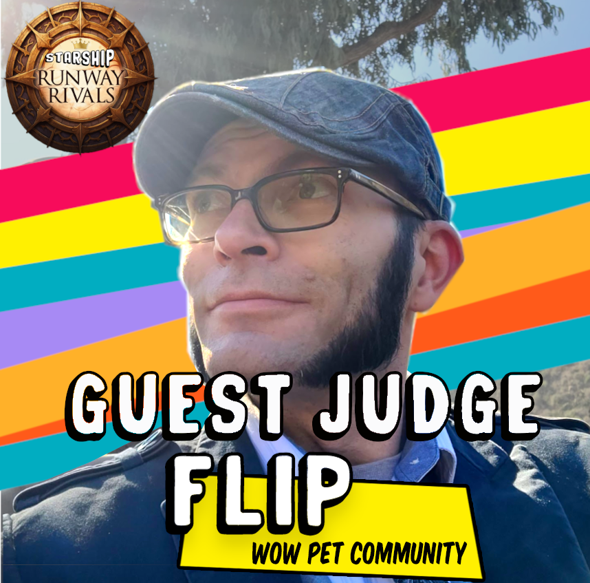 Starship_eu's tweet photo. Our third and final guest judge this year is Flip from the battle pet community! 🎉🤟

Will our contestants be able to "wow" them with their transmogs? Find out on the 24th of November! 

#WeAreStarship #kindofacult #RunwayRivals https://t.co/Mkx10JFJAh