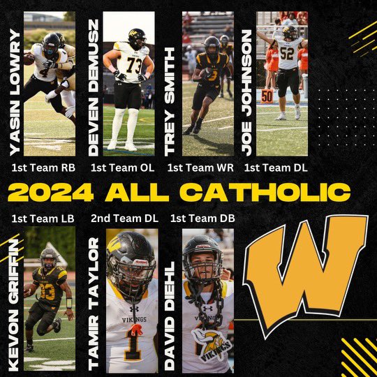 AW_VikingsFB's tweet photo. Congratulations to our 2024 All Catholics. https://t.co/FIHm5TLJmA