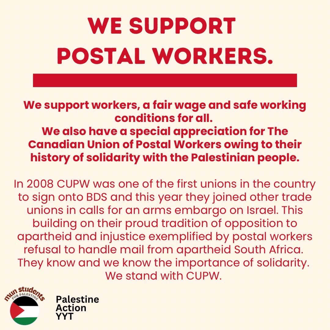 MUN Students 4 Palestine tweet media