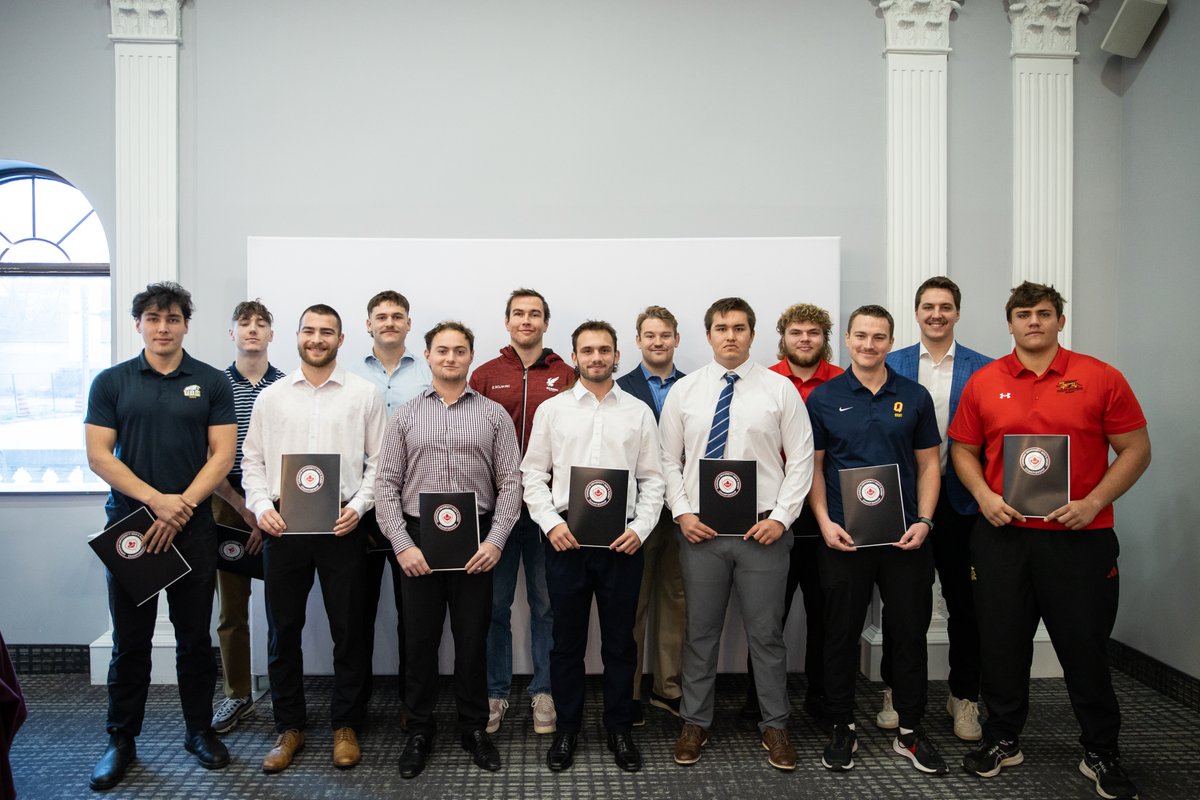 🏉 Congrats to the 5️⃣  individuals from our <a href="/uofg/">University of Guelph</a> MRGBY team, who were recognized at the national level on Thursday (Nov. 14) as part of the 2024 Canadian University Men's Rugby Championships in Ottawa! 

📰  uoguel.ph/fkjvb

#GryphonPride

📷 Charles Fortin