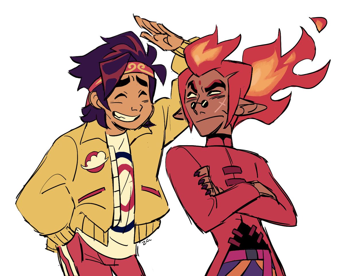 zinnabn's tweet photo. 2024 vs 2021 

3 year difference and I still struggle to draw Red Son’s hair 

#LMKfanart #LEGOMonkieKid https://t.co/uSIJkSvjYr