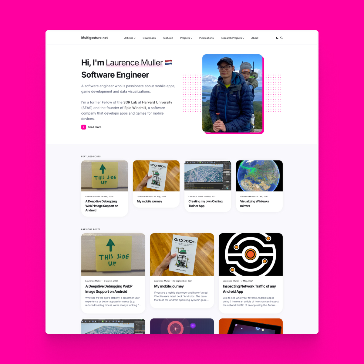 Site of the Day ✨

Multigesture @LaurenceMuller ☞ multigesture.net

Built with <a href="/anvodstudio/">Anvod Studio</a> &amp;  <a href="/jekyllrb/">jekyll</a>
