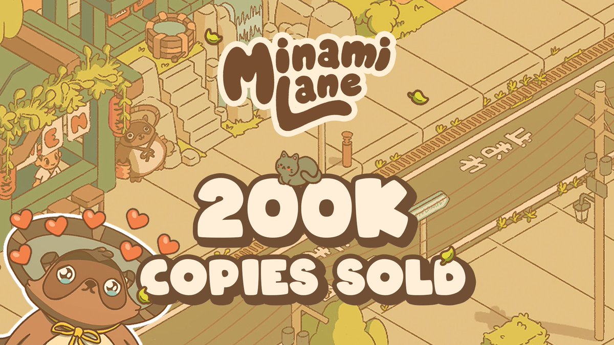 Minami lane sold it's 200,000th copy yesterday,
✨🧋💕 THANK YOU SO MUCH EVERYONE 💕🧋✨

Here is a thread of how my life changed due to this game 🧶

[1/6]