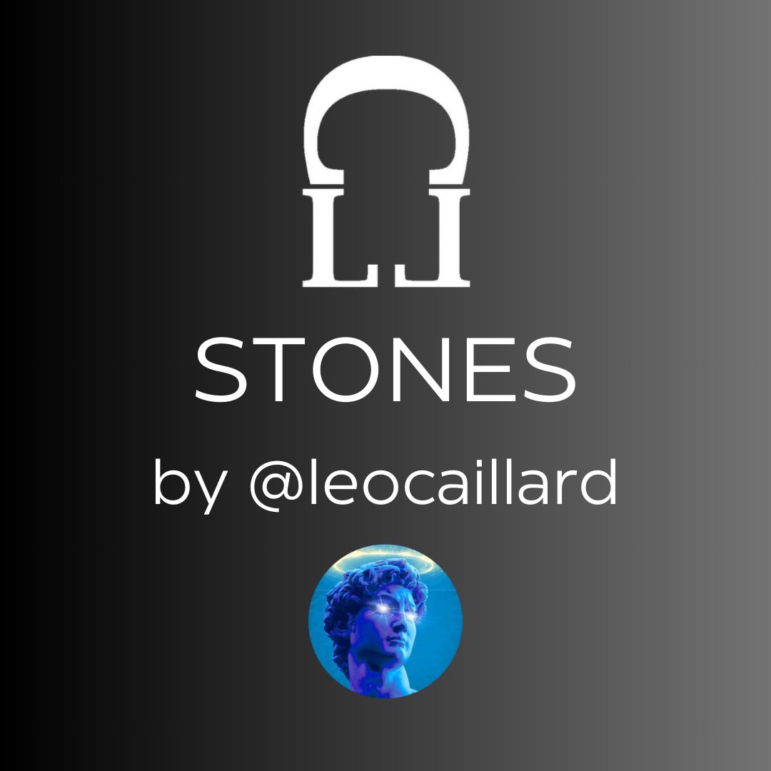 Thread about an upcoming project by <a href="/leocaillard/">leo Kay</a> - STONES  

One of my favourite Artists 🎨 🧵🧵🧵