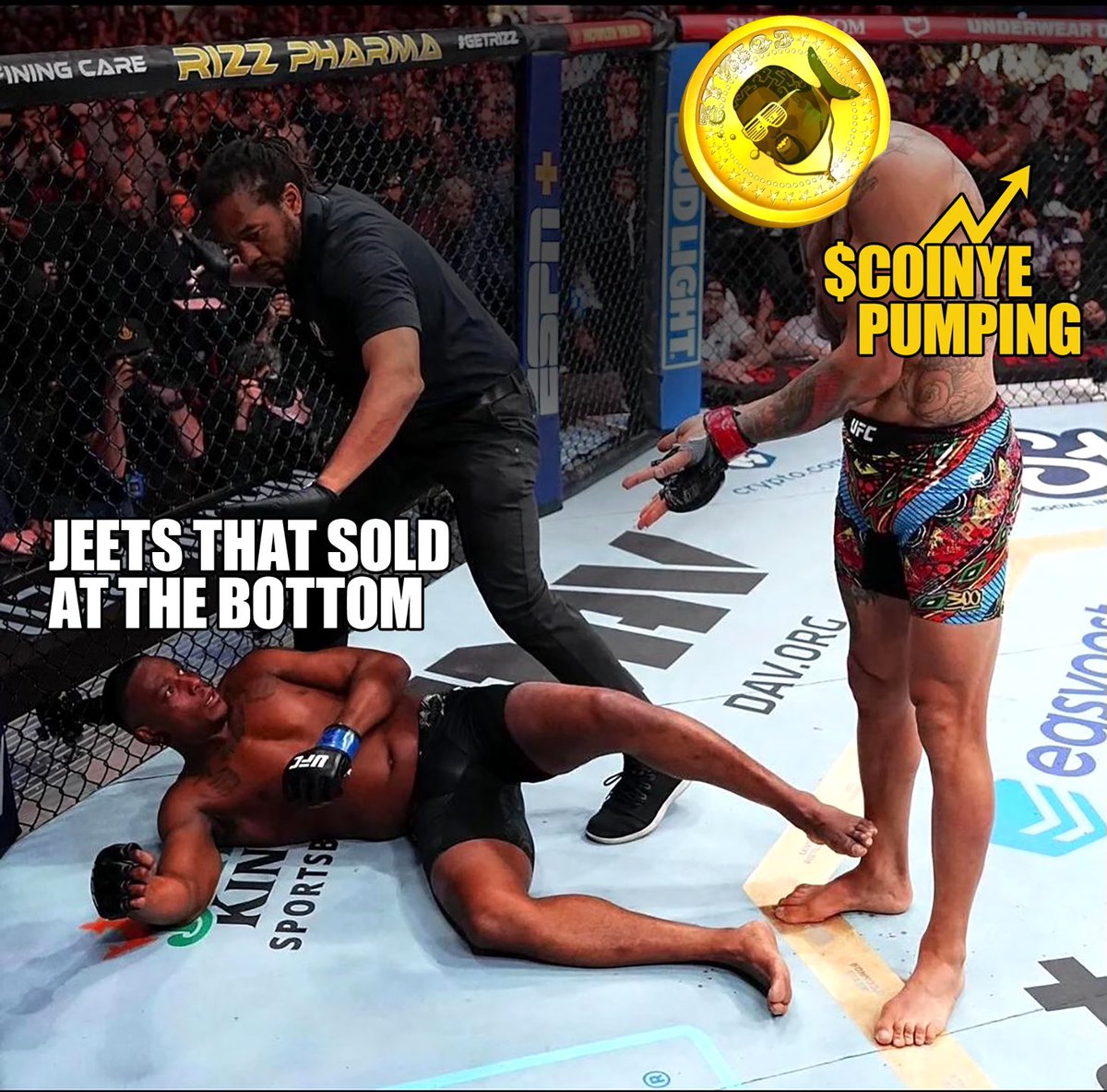 based_blesst's tweet photo. @MrTcooks @hartman_rhnzmr @coinye_westcoin $COINYE 
WE OUT HERE https://t.co/gv9zGPJrPW