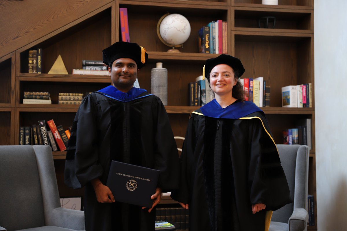 TTIC_Connect's tweet photo. Pursue a PhD in #computerscience at TTIC! Join a collaborative, innovative community advancing #AI, #ML, and beyond. Join us for a Virtual Open House on Nov. 22 at 10:30AM CT, and learn more about our PhD program: https://t.co/Yk7NrdzwwB https://t.co/JRFeRpt4QM