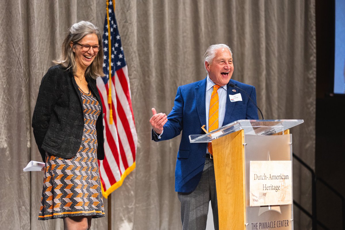 NLAmbassadorUSA's tweet photo. I spoke during a dinner with the Dutch American Council in West Michigan about the importance of our transatlantic ties. As global affairs shift, we must ensure that younger generations understand the value of the relationship we've built in the last century. 

📸 @jamiegphoto https://t.co/jPieihfJtw
