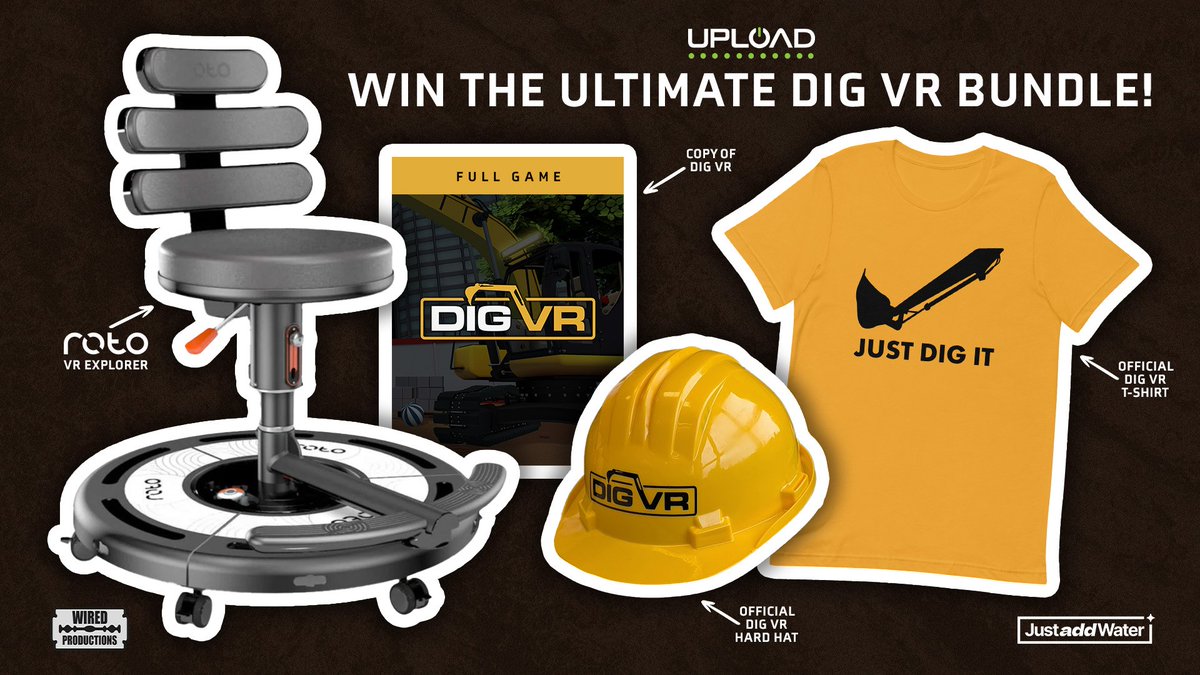 Wired Productions (@wiredp) on Twitter photo Win a one-off Dig VR + Roto VR Explorer Chair Bundle, worth over $1000, with our partners at Upload VR and Roto_VR
To enter:
1️⃣ Follow <a href="/WiredP/">Wired Productions</a>, <a href="/DigVRgame/">Dig VR | OUT NOW on Steam VR & PS VR2!👷</a>, <a href="/UploadVR/">UploadVR</a> & @Roto_vr
2️⃣ RT
3️⃣ Tag a friend!
More entries and competition details here: wired.gg/DigVRComp
#WIN Win a one-off Dig VR + Roto VR Explorer Chair Bundle, worth over $1000, with our partners at Upload VR and Roto_VR
To enter:
1️⃣ Follow <a href="/WiredP/">Wired Productions</a>, <a href="/DigVRgame/">Dig VR | OUT NOW on Steam VR & PS VR2!👷</a>, <a href="/UploadVR/">UploadVR</a> & @Roto_vr
2️⃣ RT
3️⃣ Tag a friend!
More entries and competition details here: wired.gg/DigVRComp
#WIN