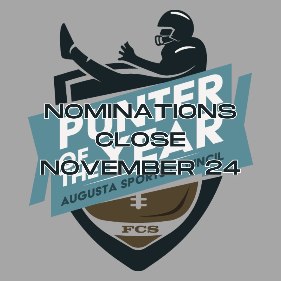 FCS Punter of the Year nominations will close on November 24th.  

Punters must be nominated by their athletic communications staff to be considered for the award.