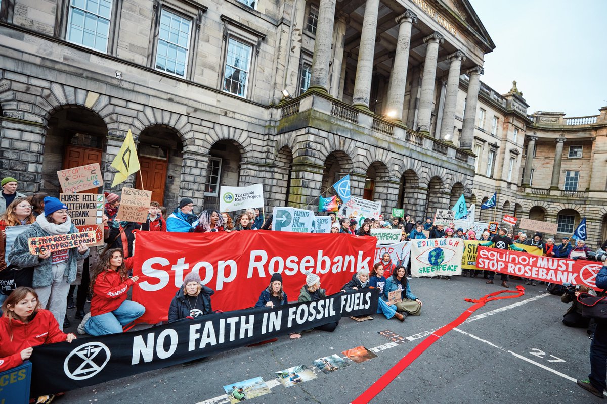 And now we wait…

Today marks the end of our hearing against the approval of the Rosebank oil field in the Scottish courts - but it’s not over yet.

Whilst we wait for a verdict, it’s vital that we keep up the pressure.