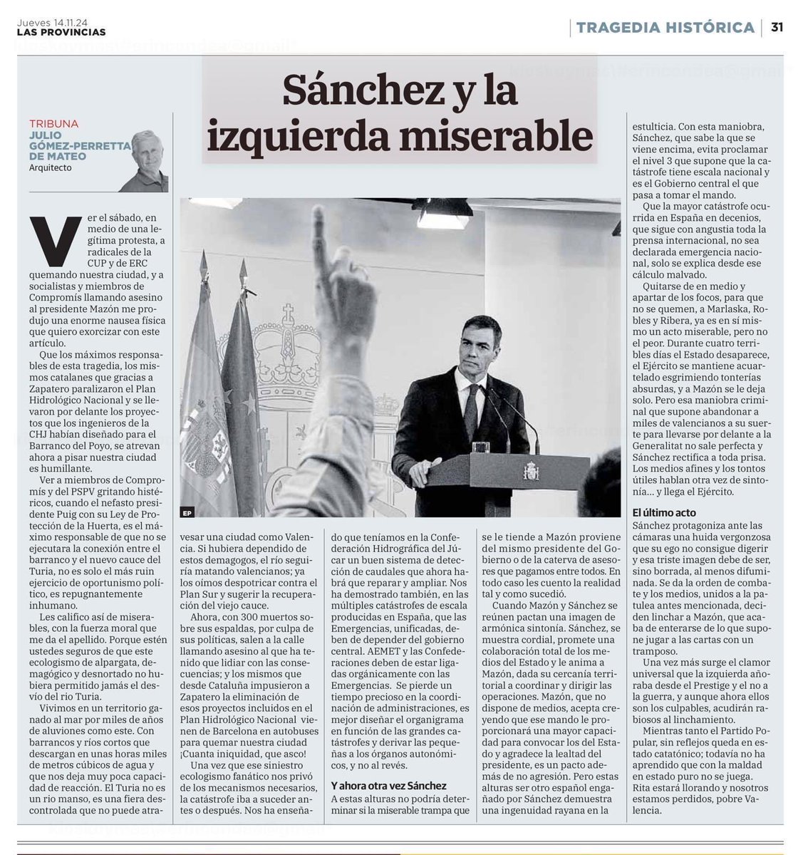 EsperanzAguirre's tweet photo. Uno de los mejores artículos sobre la tragedia https://t.co/q7KIPHOZQS