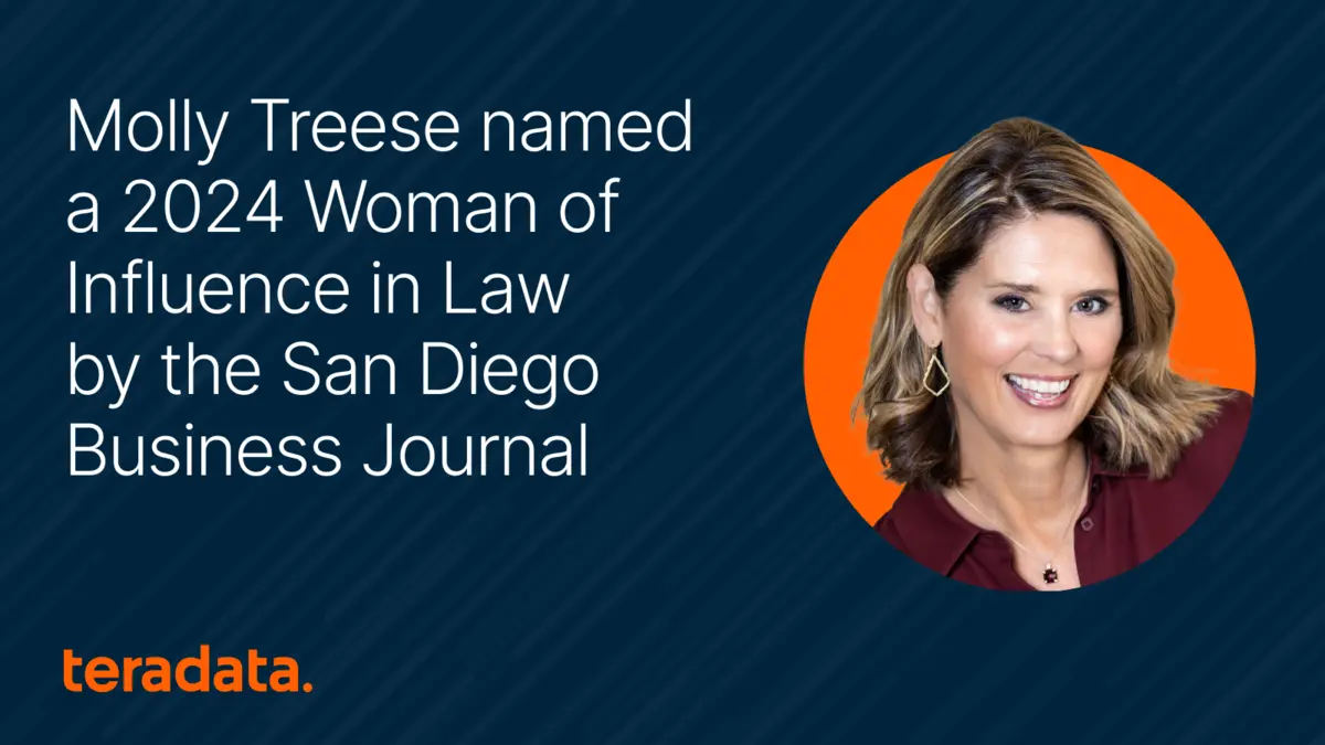 Teradata on X: &ldquo;Congratulations to our Chief Legal Officer Molly 