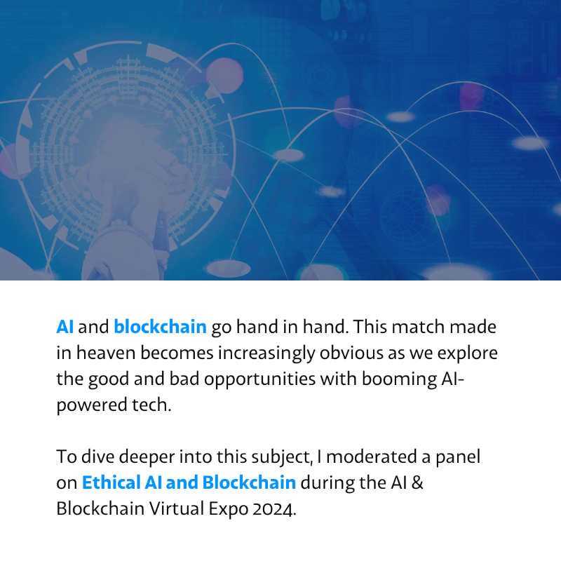 RealCoinGeek's tweet photo. “The opportunities are sort of terrifying... and endless.”
 – @krisklaich, @DigitalChamber 

Here’s a summary of what went down during the recent @Blockchain_Expo panel on AI ethics and #blockchain. 
 
@RebeccaLiggero @TechForge_Media 

Read or listen to this article: