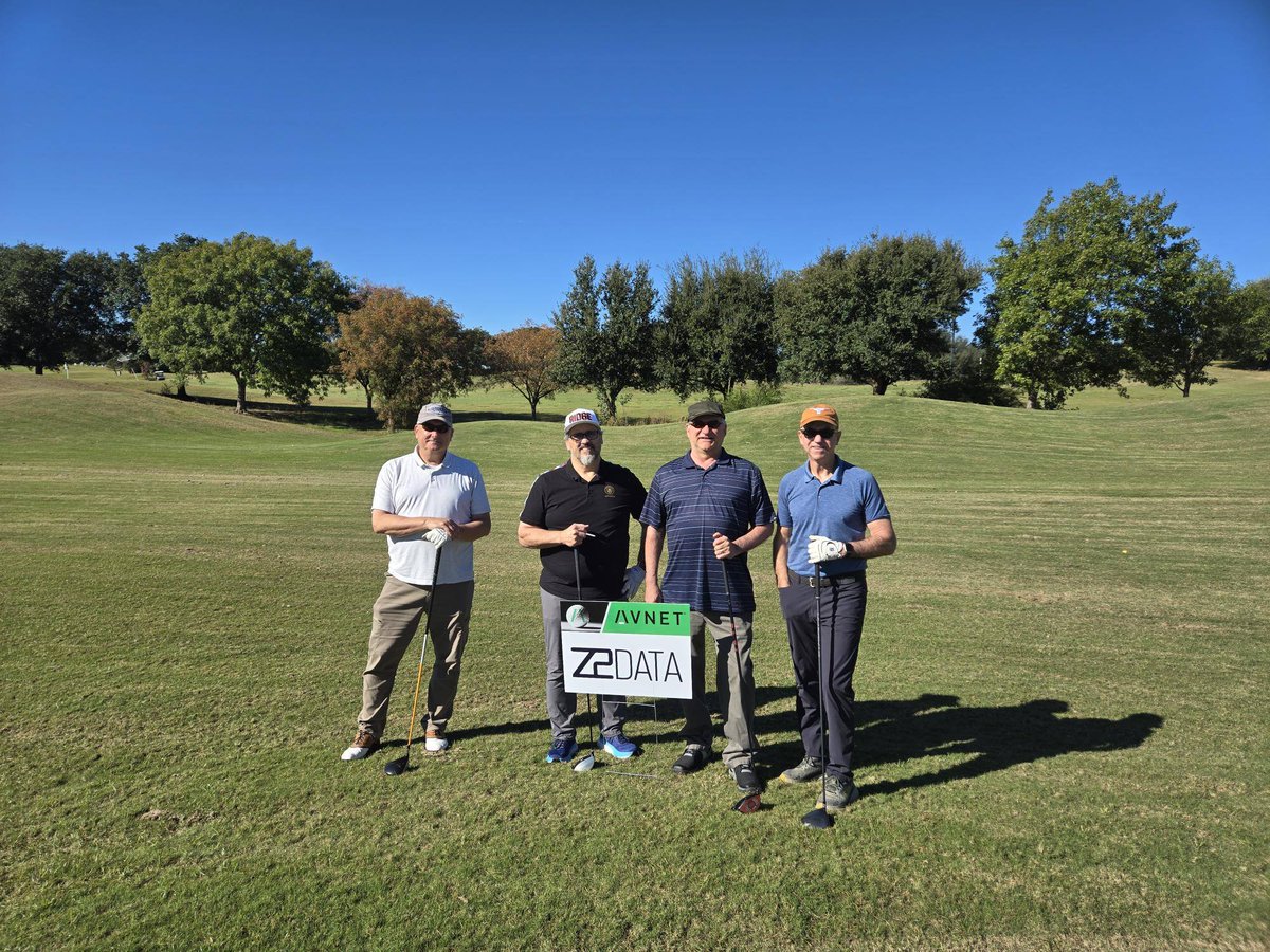 Z2Data's tweet image. Great to see Z2Data represented at Avnet&apos;s Partner and Customer Appreciation event in Dallas! 

Shoutout to our amazing Jeffrey Williams for representing the team and enjoying a great day on the golf course ⛳️ 

#Z2Data #PartnerAppreciation #Avnet