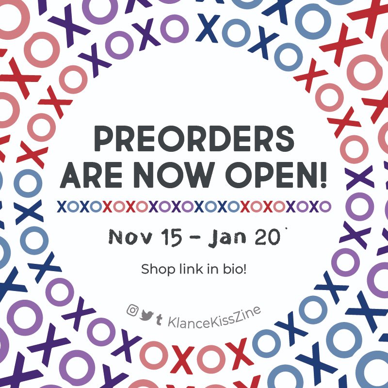 KlanceKissZine's tweet image. Hello Klancers! 💋

The time is here! 🎉
Our Preorders are finally open! 

Our epic #shop has opened its doors with plenty of kissable content for you! 😘
klancekisszine.bigcartel.com

Preorders will run from today to Jan 20th! 🥰

xoxo