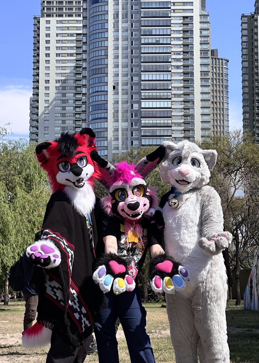 Wanna join us for a sunny walk around the city? ❤️

🦊 <a href="/donco04/">Donco04 🔜#SAFE26cl</a>
🐰 Dotsrike
📸 <a href="/ElPedazito/">ElPedazito</a>
#FursuitFriday