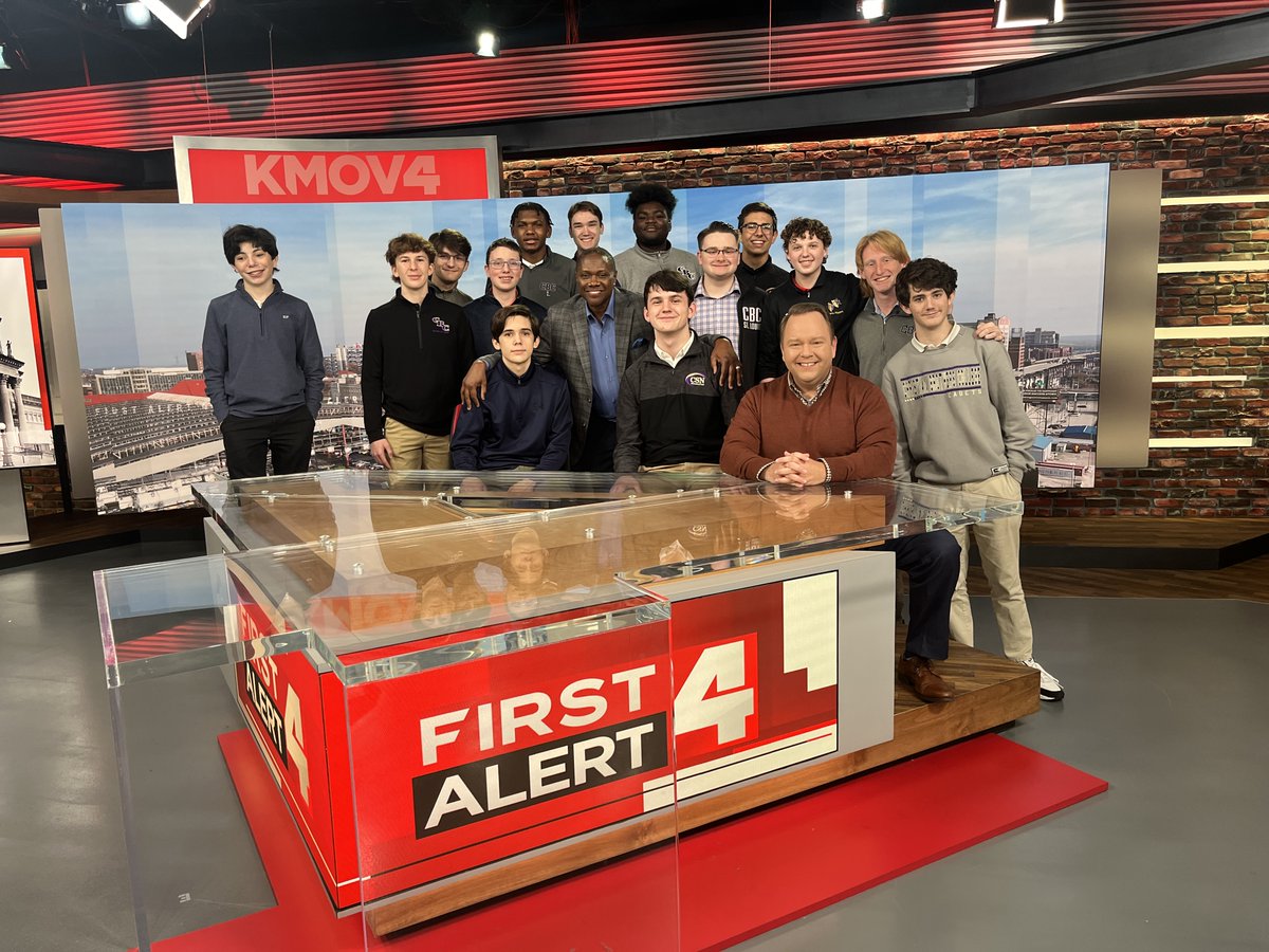 A very special Thanks to KMOV for hosting the KCBC Advanced TV Production class today.