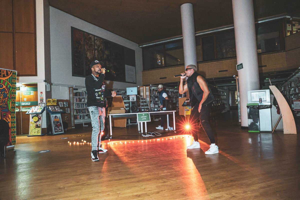 haringeycouncil's tweet photo. π Look back at last week's #LibraryLates session at Wood Green Library.
πΊπΏ The library was transformed into a lively event space for a vibrant celebration of Afro Culture & Heritage - part of our #BlackHistory 365 programme.
Follow @haringeylibrary for more great events! https://t.co/wv86JBB526