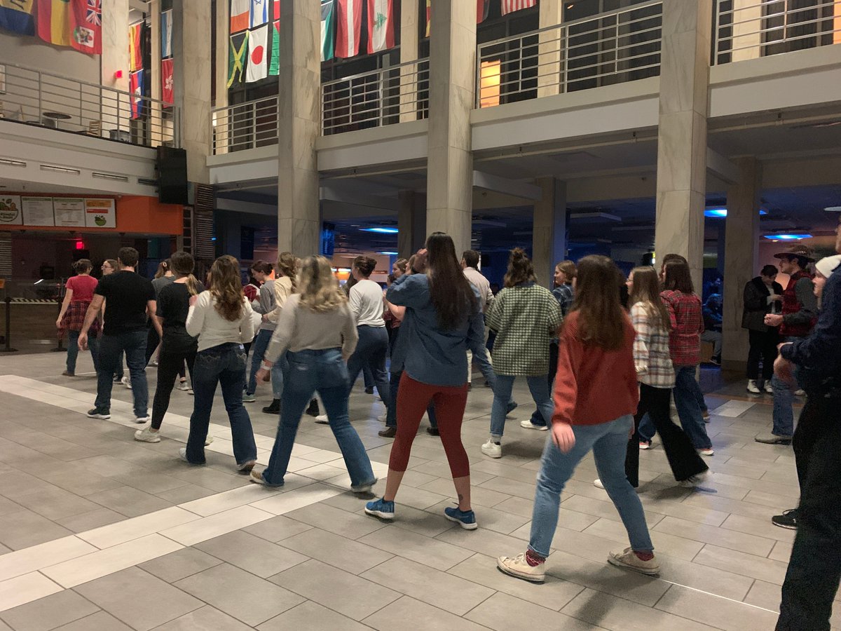Grab your dancing shoes for Up All Night this weekend! Stop by for country line dancing, live music, and Appalachian trivia! 

#wvupallnight #wvu25 #wvu #studentlife #wvustudentlife #wvustudents #wvugo #wvu28 #wvu26 #wvu27