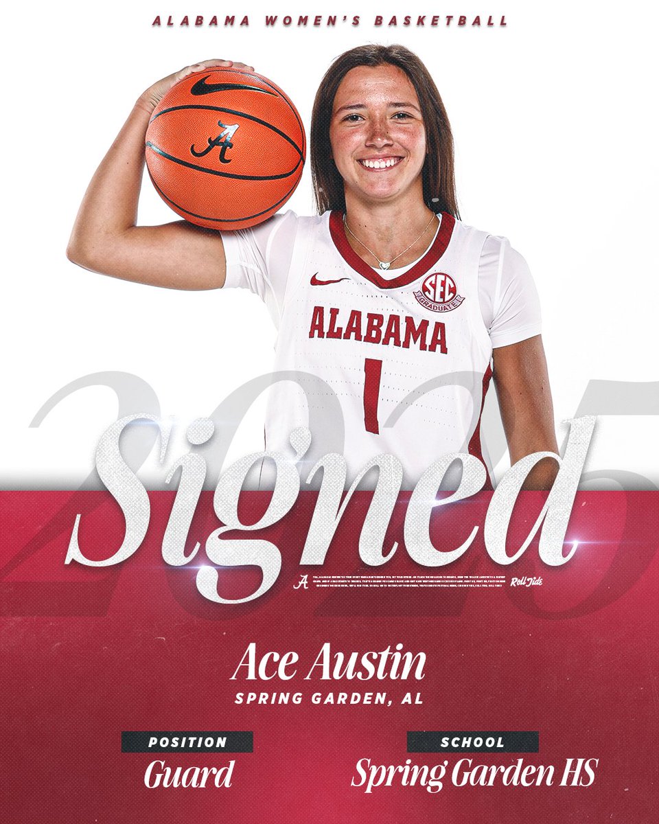 A 5-7 guard from Spring Garden, Alabama - Ace Austin!
⭐️⭐️⭐️⭐️

Welcome to The Capstone, Ace! 🐘

📰 bit.ly/3YKP24S

#RollTide #GLG | <a href="/AceAustin11/">Ace Austin</a>