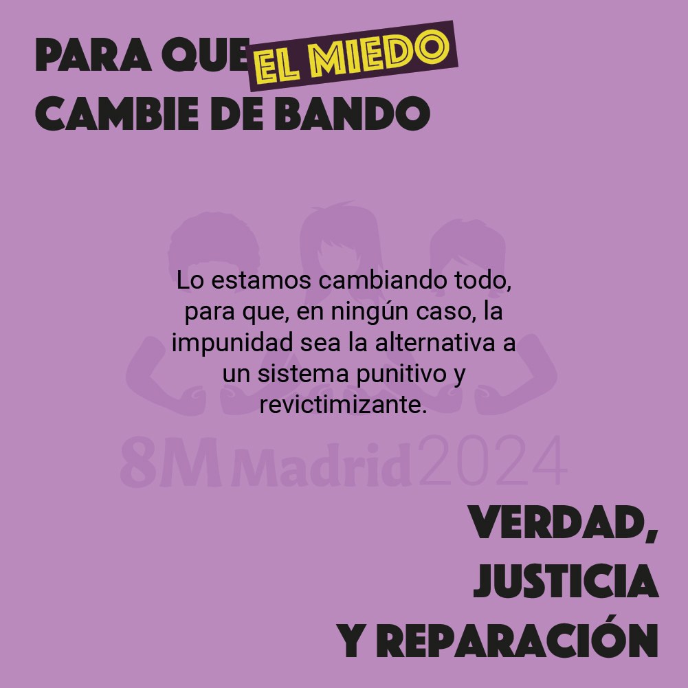 Este 25N, juntas, el miedo cambia de bando 🔥.

Nos vemos en las calles: 
📆 25 de noviembre
🕖 19h
📍 De Atocha a Cibeles
⚧️ Espacio seguro para mujeres y disidencias 

Te esperamos ✊🏽💜🏳️‍⚧️