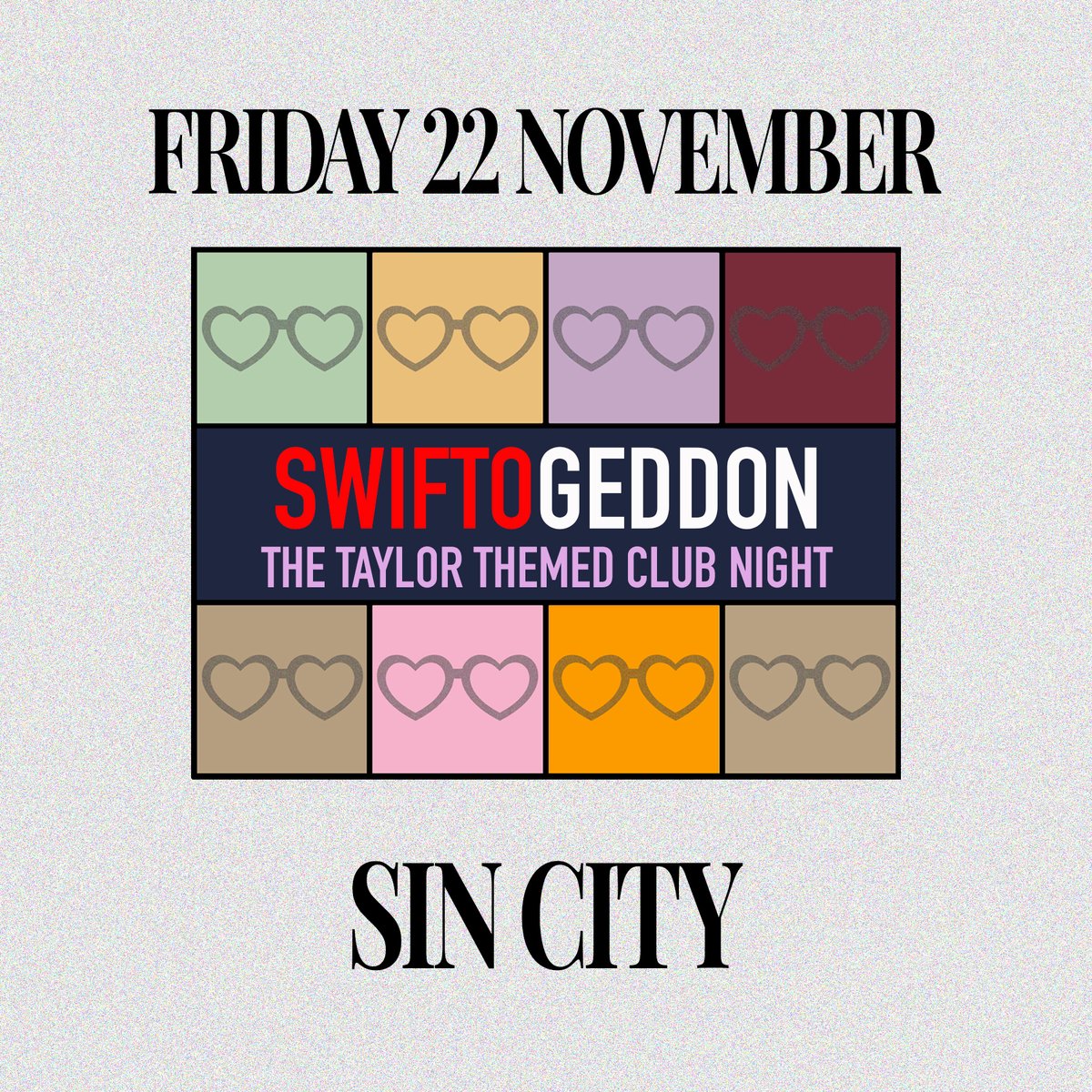 CALLING ALL SWIFTIES🤍

Swiftogeddon is BACK next week!

A club night, full of nothing but Taylor Swift?! We literally couldn’t think of a better way to spend a Friday night!🫶🏼

You can grab tickets from our website or by hitting the link in our bio!
