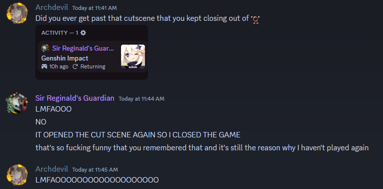 KnightArchdevil's tweet photo. A story in two screenshots https://t.co/11LryaLEs5