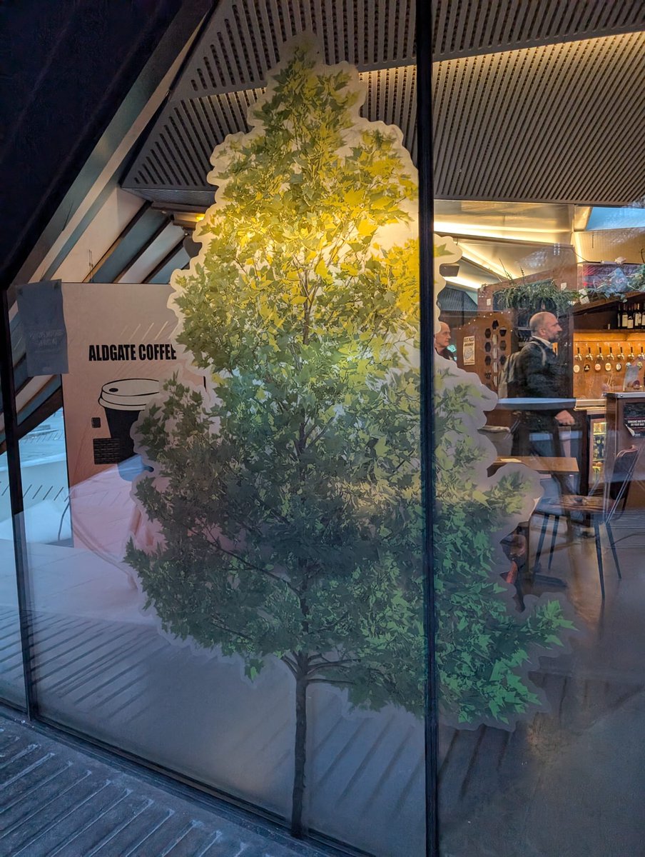 The reforestation of Aldgate is under way.  One tree at a time. 
<a href="/AldgateConnect/">Aldgate Connect BID</a>