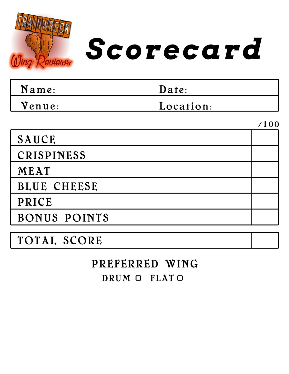 WingReviewz's tweet photo. Happy Wing Weekend!
Who's eating wings in the clurb tonight? Use the official #WingReviews scorecard and send us your own review and we'll feature you on our page!
Together we can take down Big Wing https://t.co/UDTgvk63WT